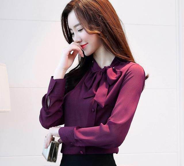 黑色雪纺衫搭配牛仔5分裤,泡泡袖雪纺衫搭配什么裤子好看