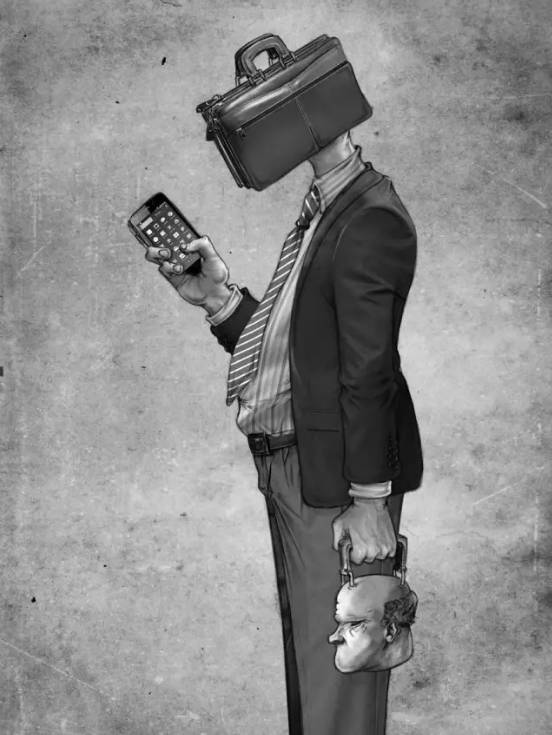 暗黑风格绘画人物素描,暗黑系插画100幅