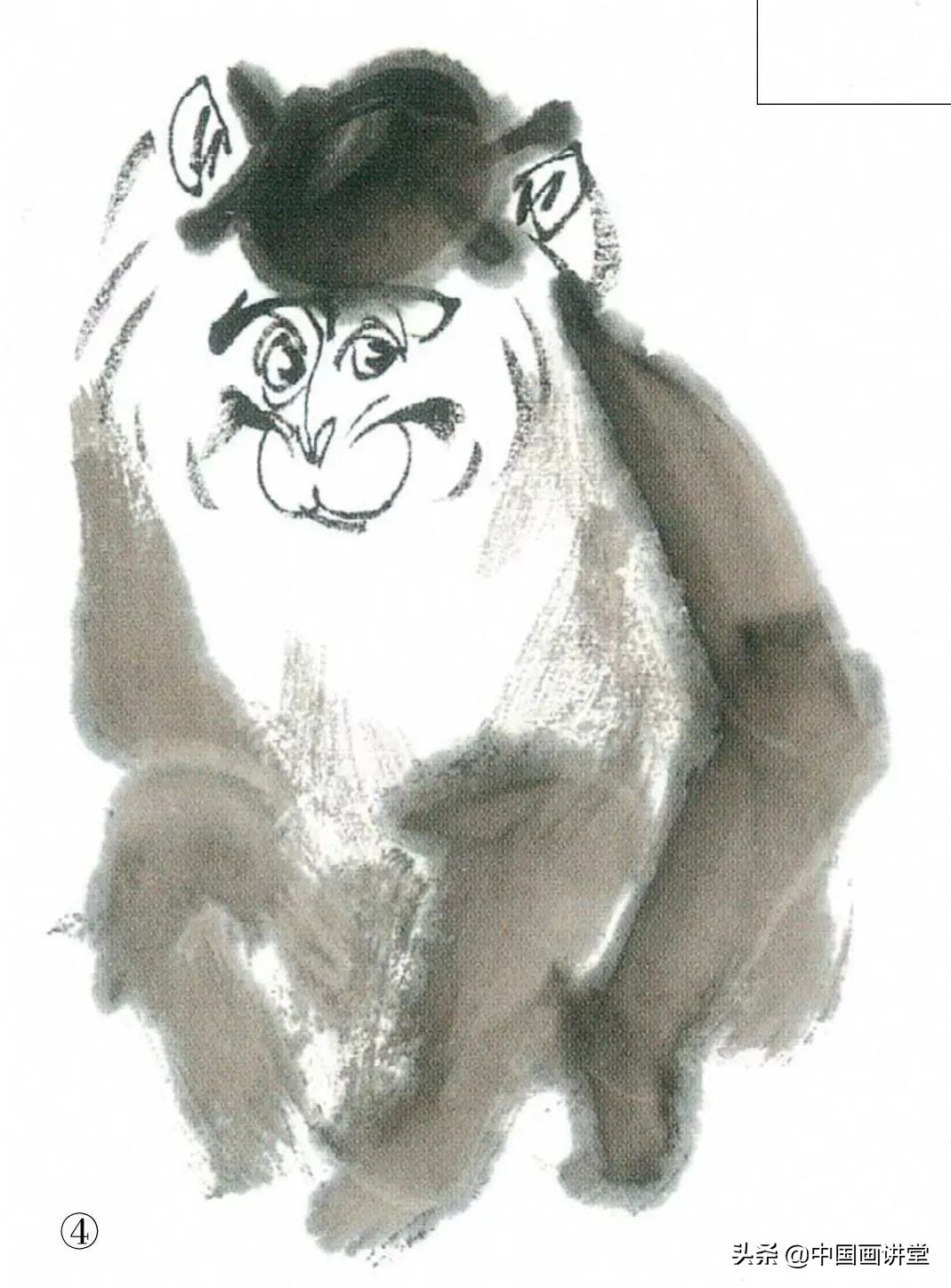 国画猴子有多少画法,国画猴子教学