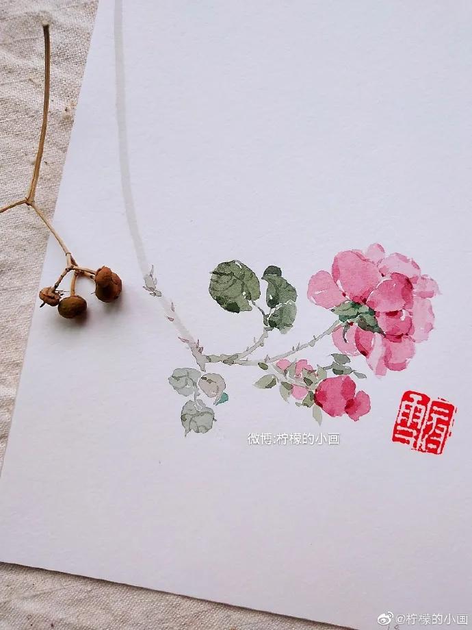 分享一组好看的小清新水彩插画,不来看看简单水彩小插画的教程吗