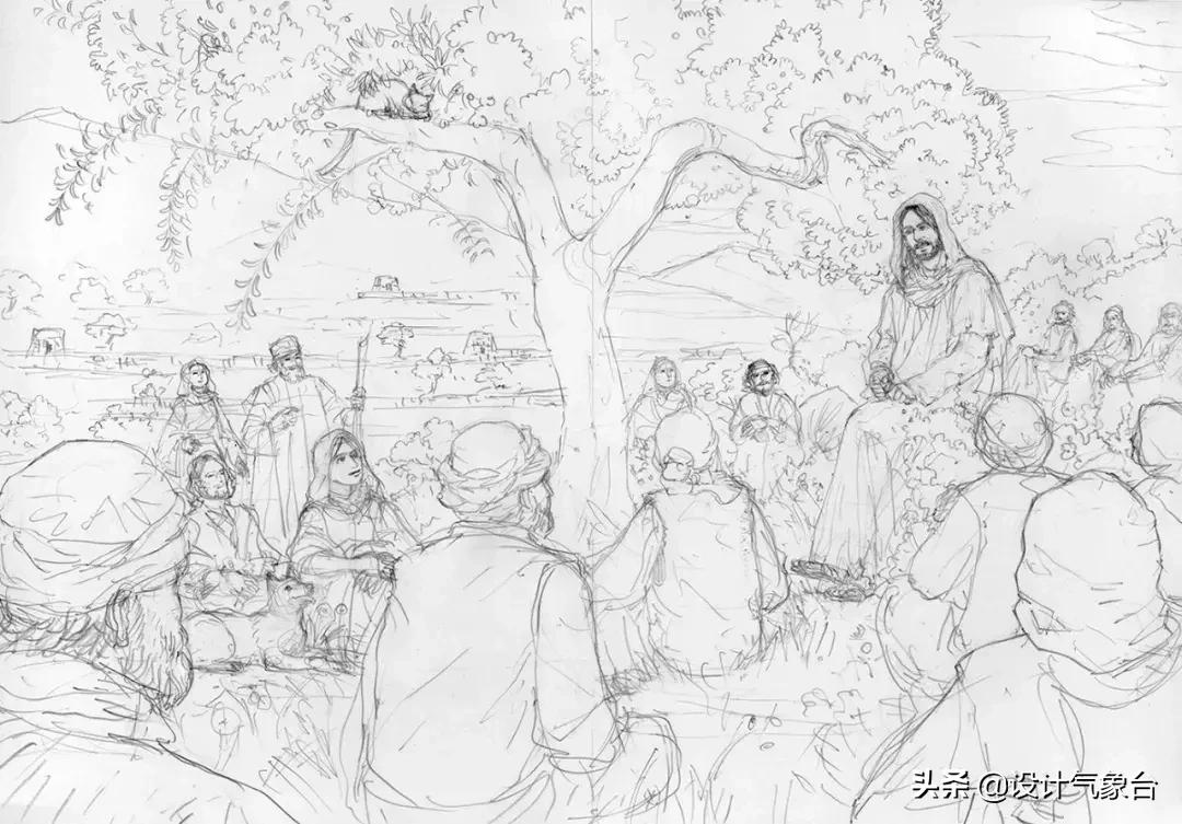 曹冲称象小学课本插图,曹冲称象绘画完整版