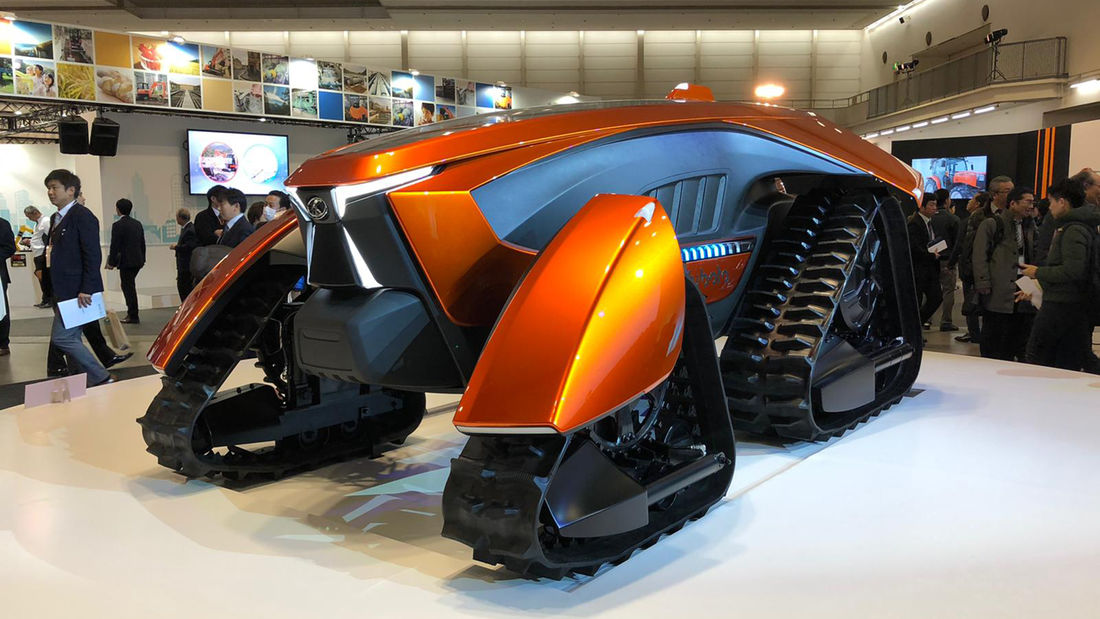 自动驾驶纯电动拖拉机：久保田X