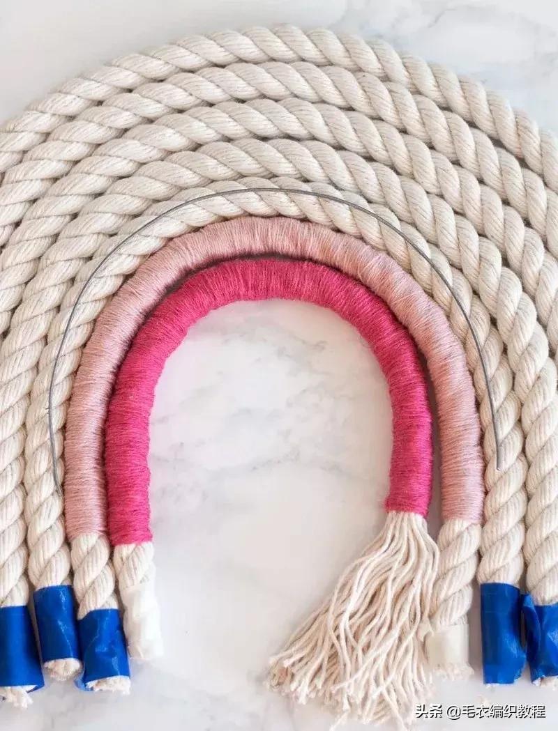 简单易做的挂毯,自制彩虹挂毯