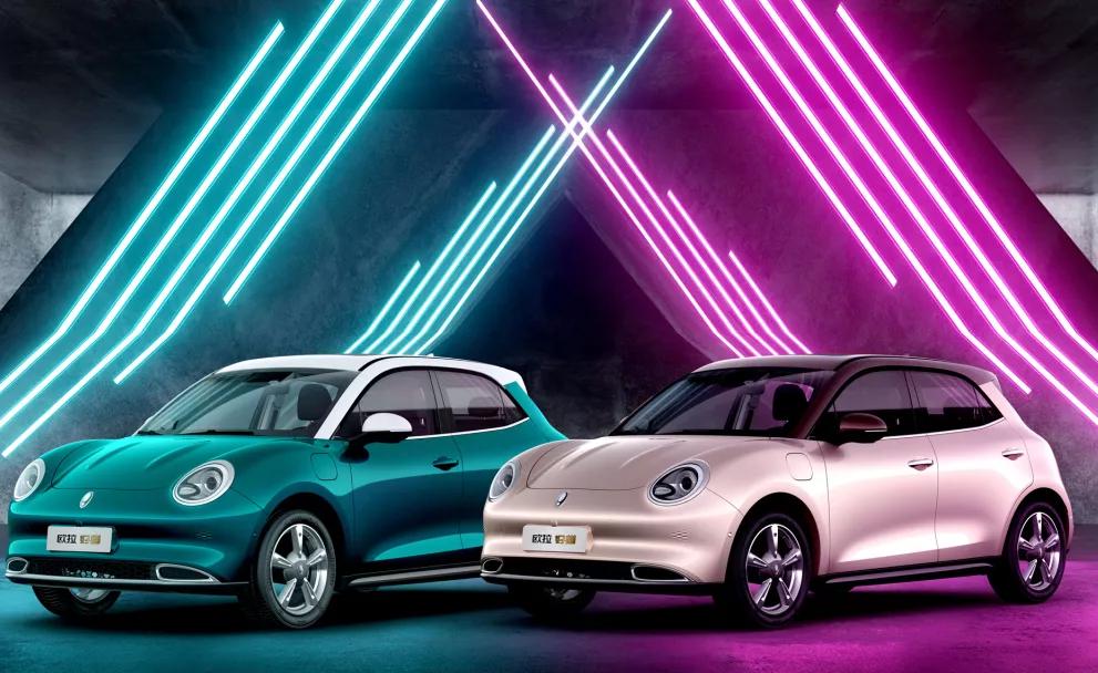 欧拉好猫尊荣复古绿,欧拉好猫新能源电动汽车