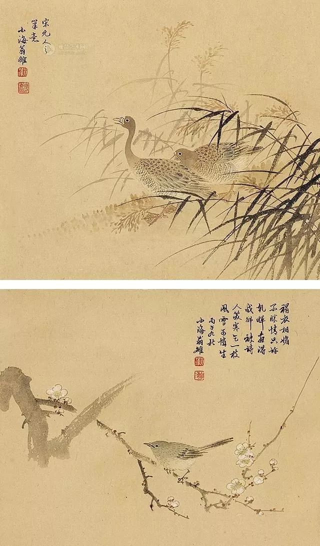 清代花鸟鱼虫画,清代国画名家花鸟鱼虫