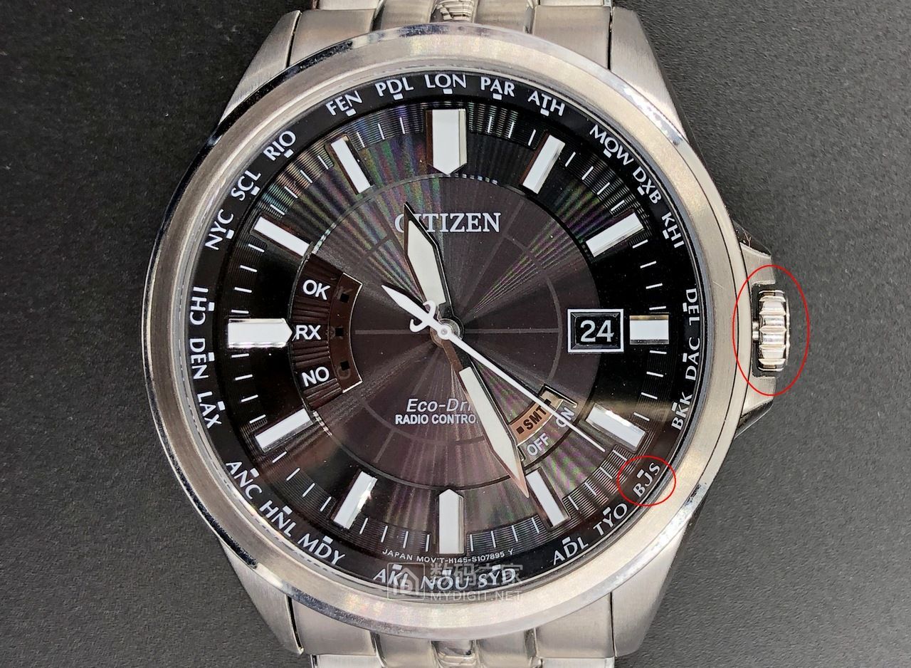 西铁城h145指针基准位置校正,西铁城光动能手表熊猫眼测评