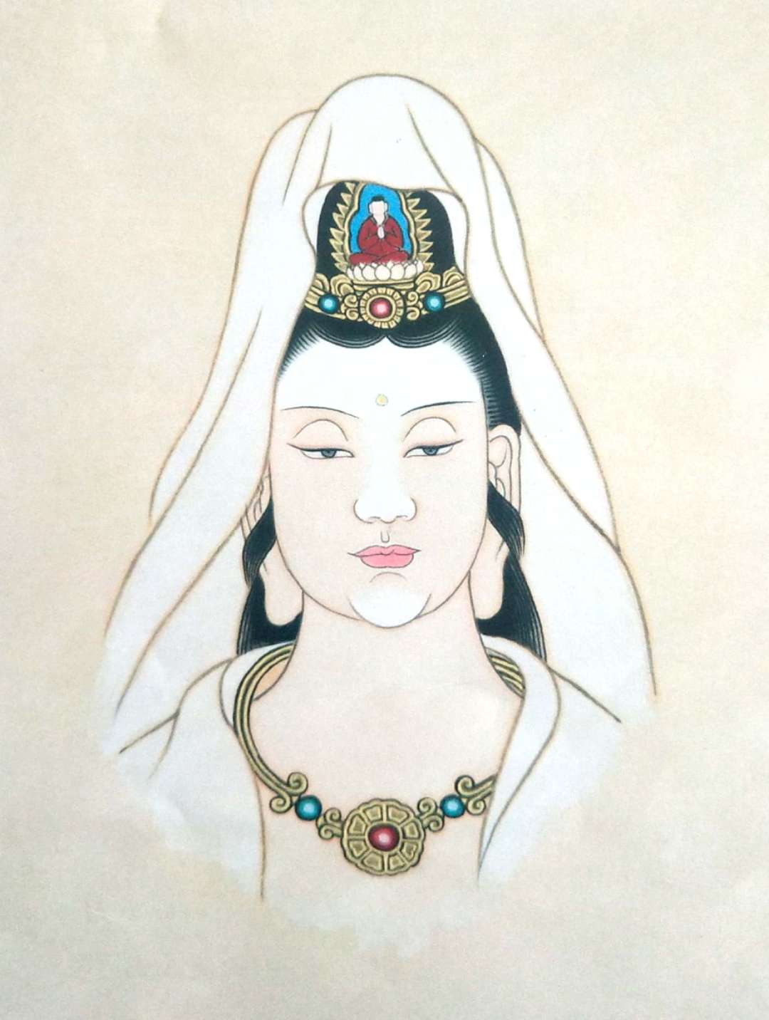 南无观世音菩萨图片国画,南无观世音菩萨绘画