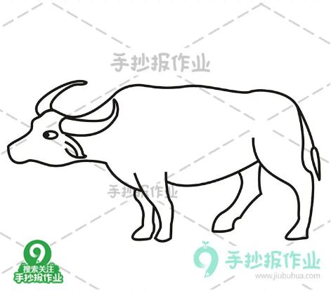 清明时节简笔画原创教程步骤,简笔画清明节牧童的画法