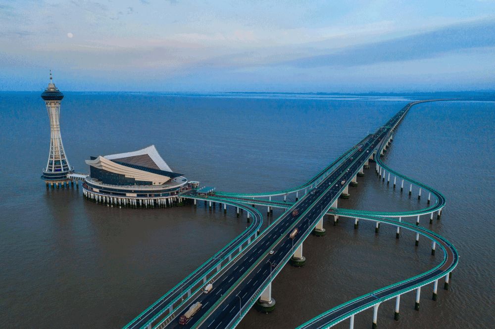 杭州湾跨海大桥海天一洲观景台,海天一洲游玩攻略拍照