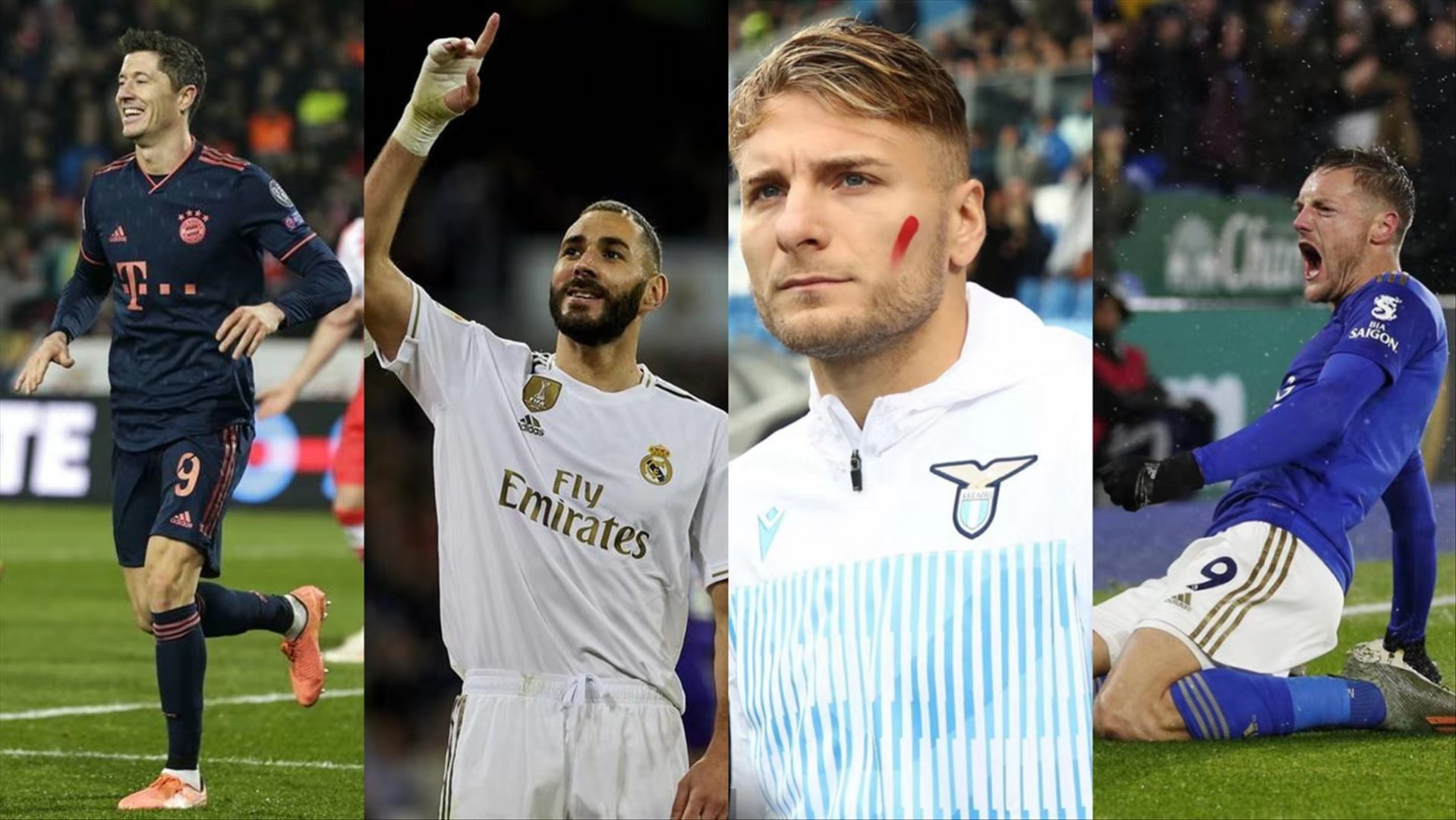 莱万本泽马隔空竞赛,凯恩莱万本泽马谁是第一中锋