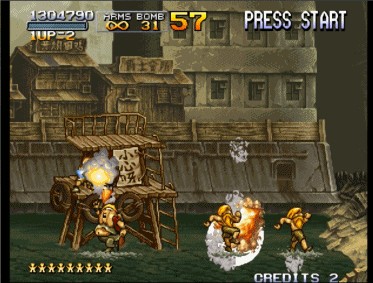 街机合金弹头boss大全,合金弹头2双人同屏恐怖彩蛋