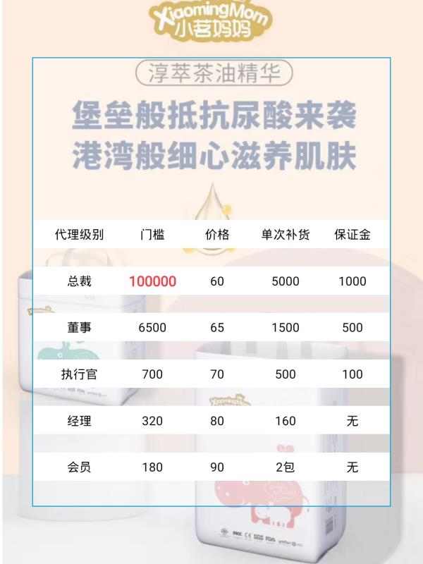 小茗妈妈纸尿裤代理多少钱,小茗妈妈纸尿裤会员价多少钱