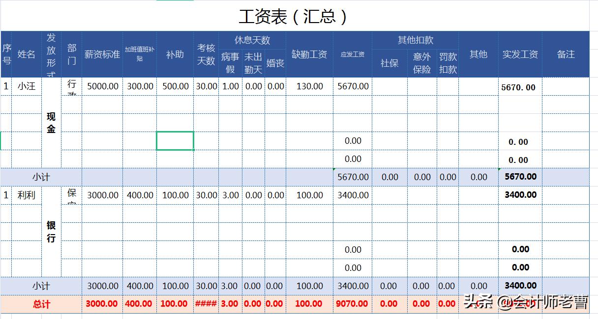 工资计算excel模板60套,工资表excel技巧大全