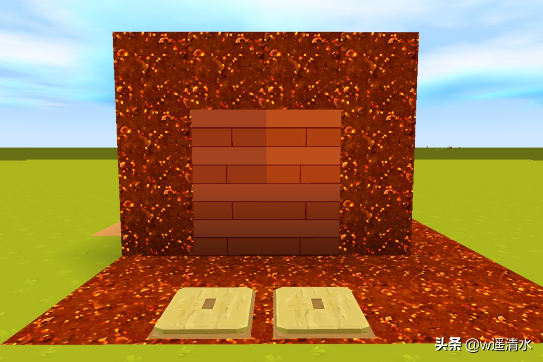 迷你世界自动门上下伸缩,迷你世界如何做上下伸缩门