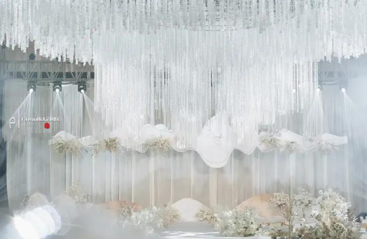 纯净婚礼布置,艺术极简婚礼主题设计