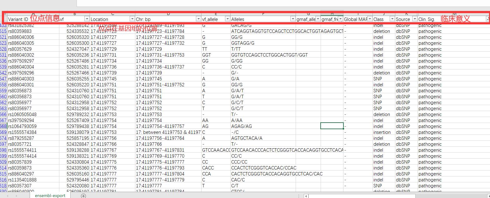 使用Ensembl数据库批量*载下**基因SNP位点信息