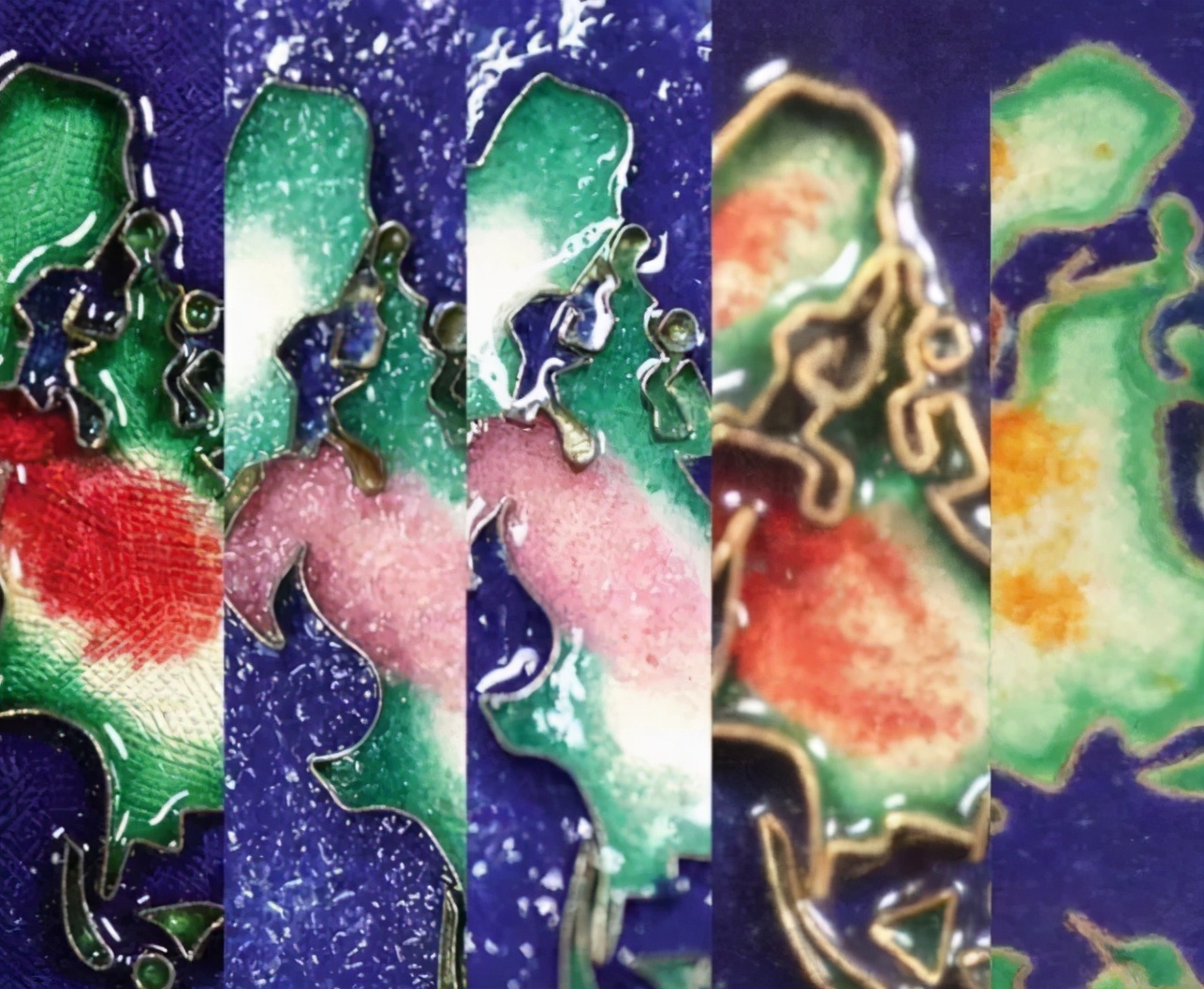 质感细腻的古法与珐琅工艺,中国传统珐琅工艺技法