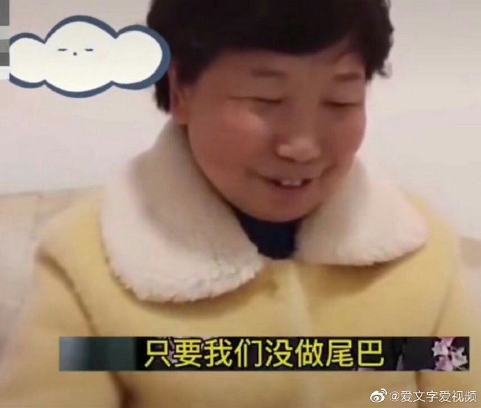 杜妈视频里说,只要我们没做尾巴的事就行,有人问尾巴是什么意思