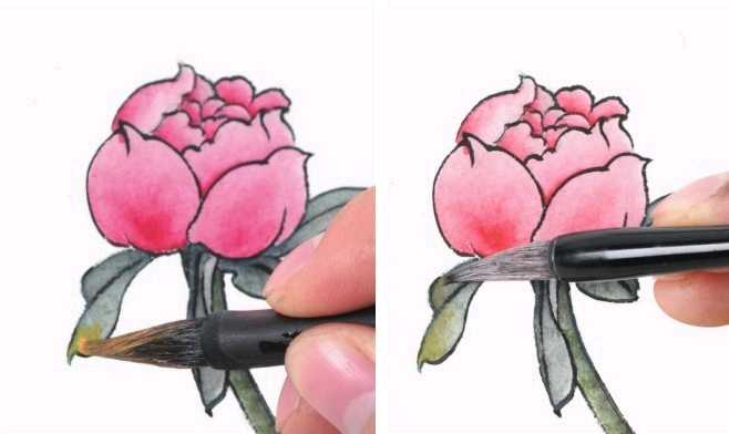 工笔渲染手法技巧,工笔画着色技法视频