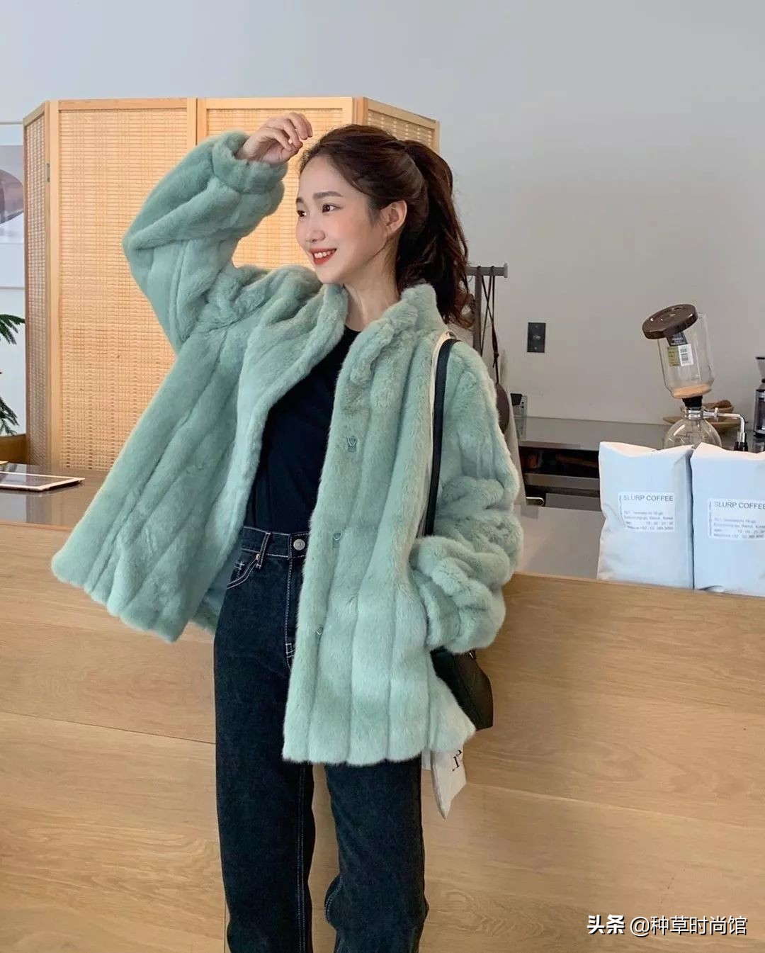 夹克直筒裤,夹克直筒裤穿搭