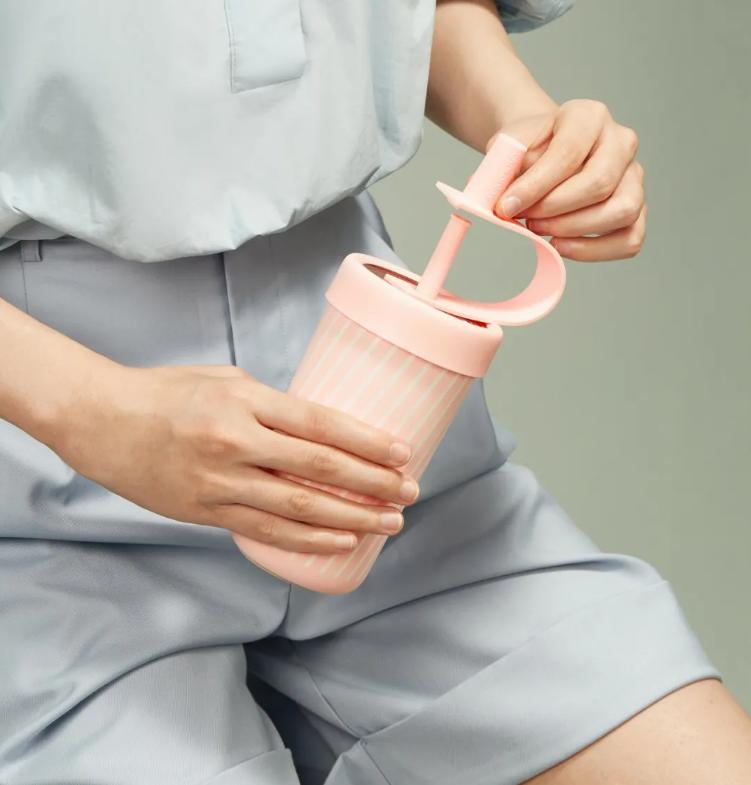 黑科技保温水杯,粗吸管保温杯高颜值学生党