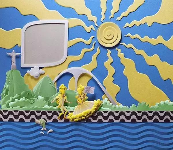 用纸剪出漂亮的图案,用纸剪的足球