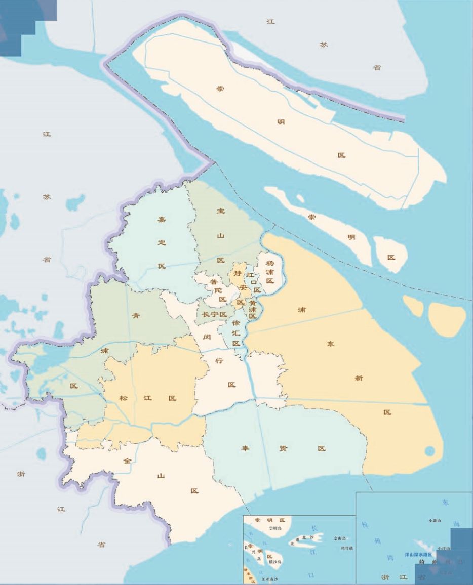 上海市版图演变全过程,上海市区行政地图变迁