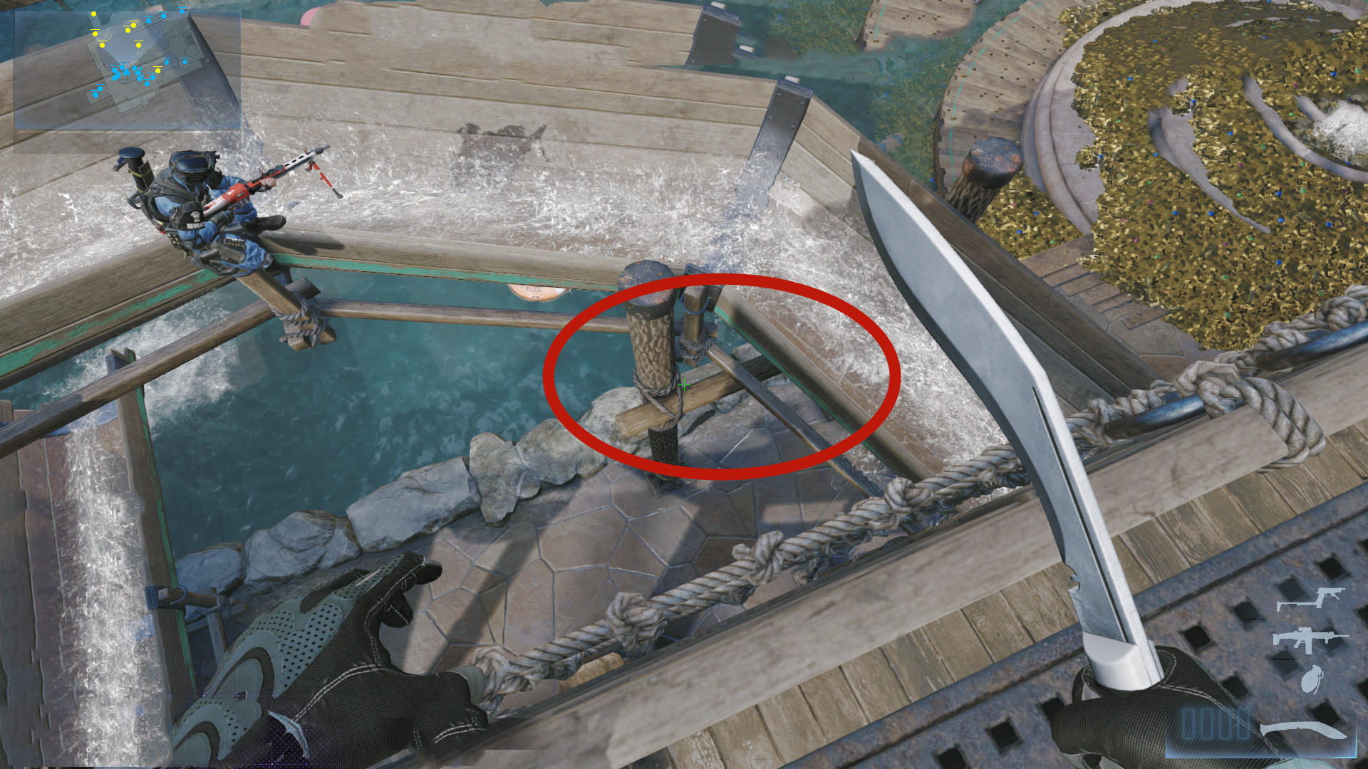 穿越火线生化酒店的藏身点，保证你躺着变猎手不是问题