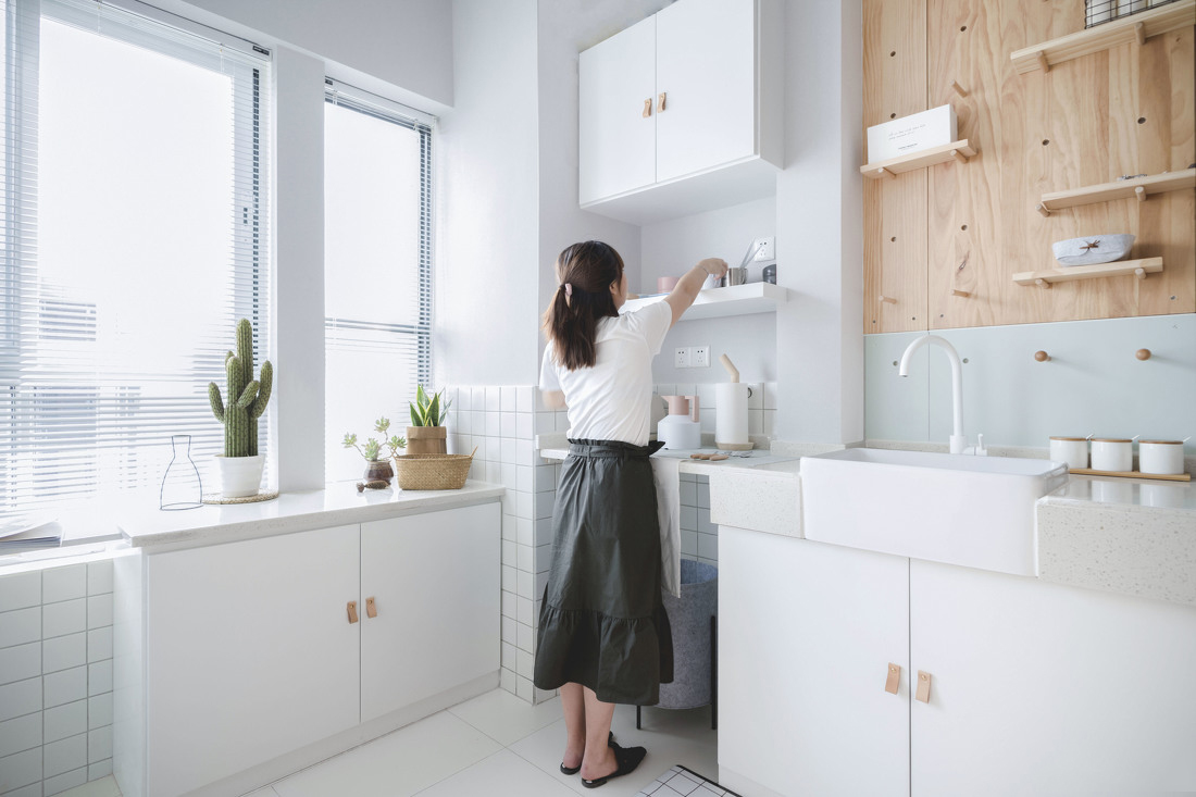 2022年厨房橱柜设计效果图,2021厨房最流行l型橱柜设计