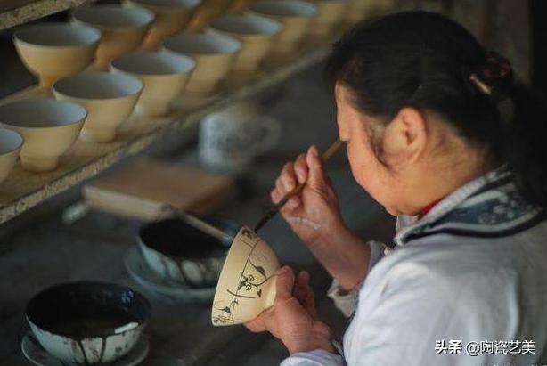 汪申芳作品欣赏,汪申芳25秒画碗