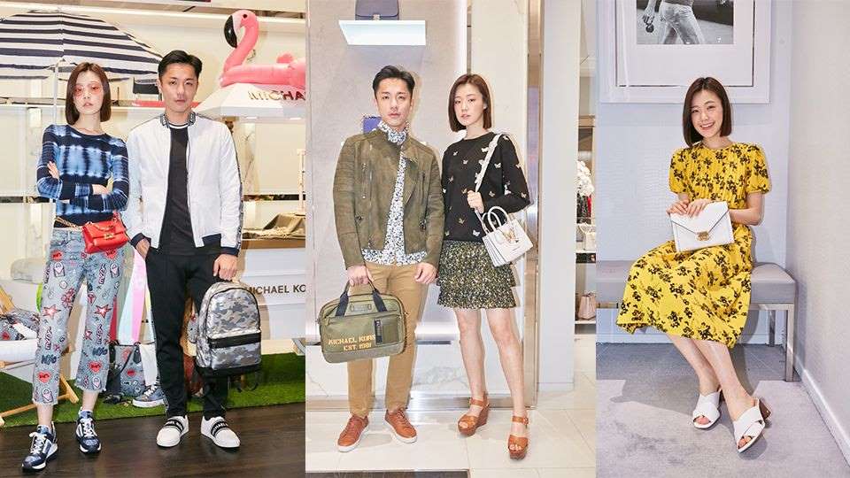 michaelkors红色锁头包搭配,michaelkors杨幂荷花裙