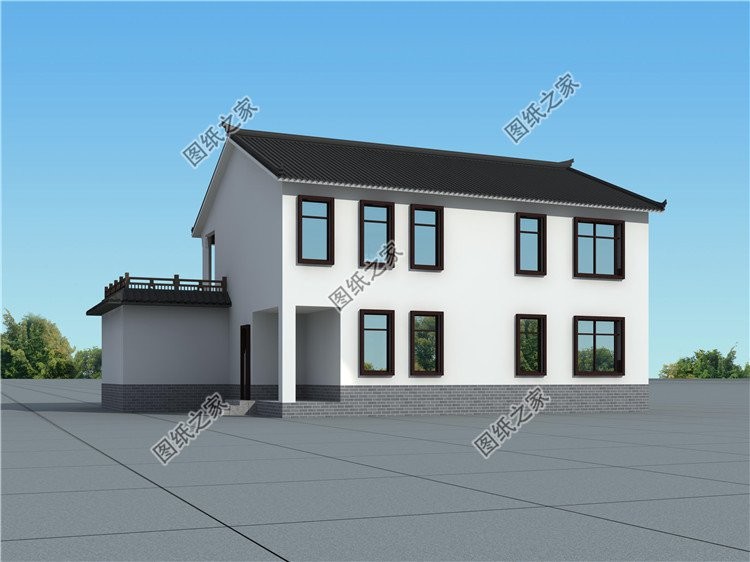 农村自建房七字地形怎么设计,7字型宅基地自建房设计图