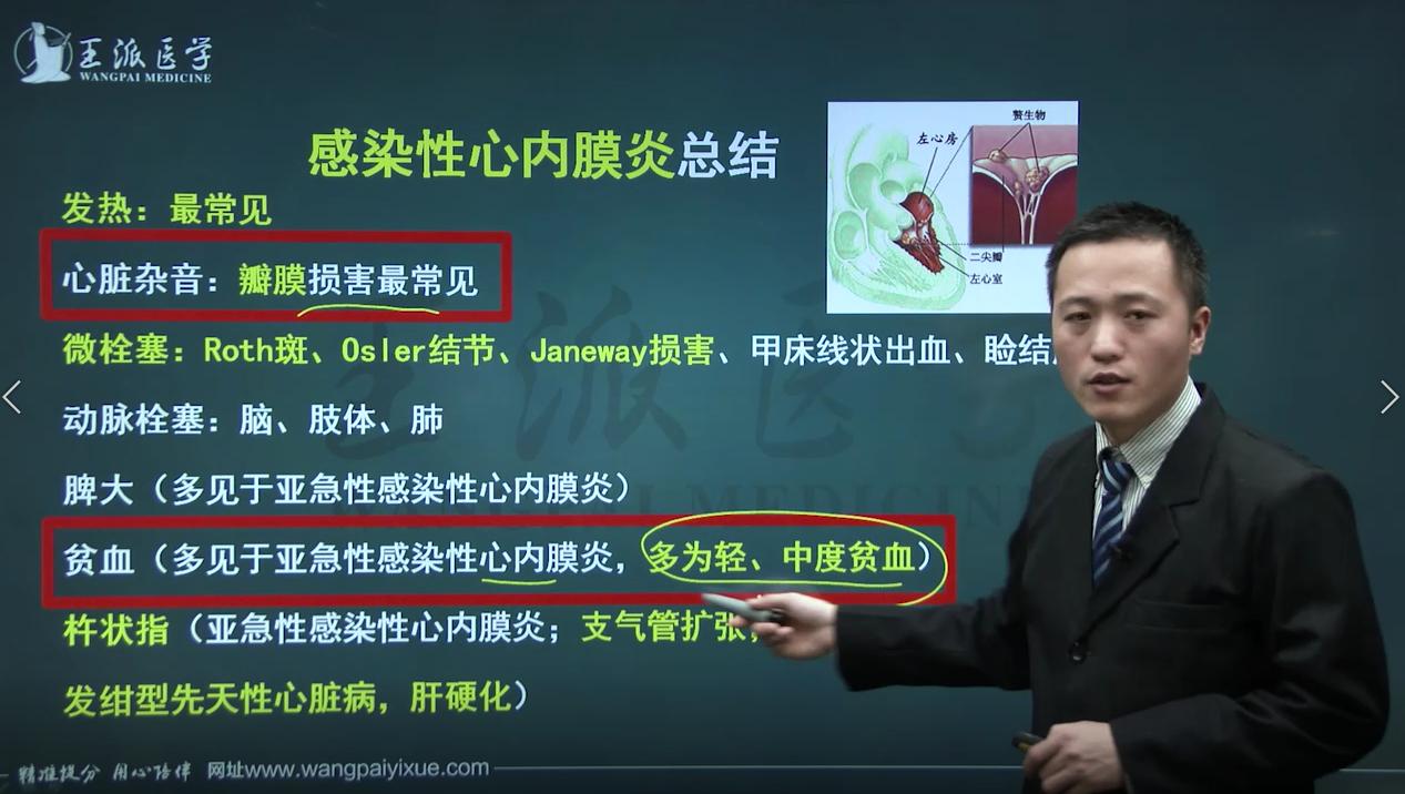 感染性心内膜炎健康指导,感染性心内膜炎护考考点