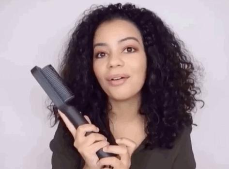 杨幂同款波浪卷发型图片,杨幂显小发型