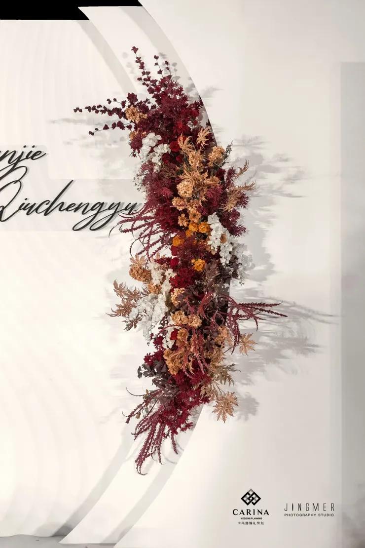 治愈系温暖的高级婚礼配色,中式婚礼高级感调色