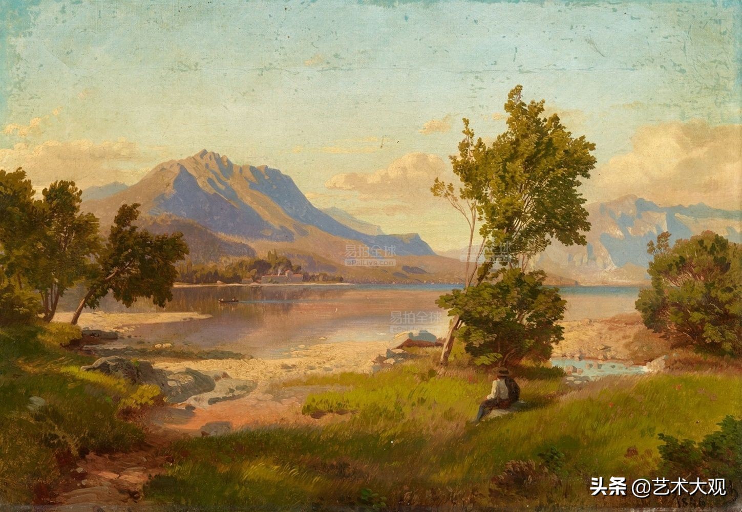欧洲古典风景油画作品欣赏,德国古典画家风景油画作品