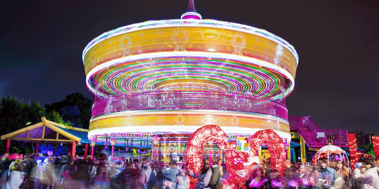 方特烟花灯光秀,方特玩烟花秀