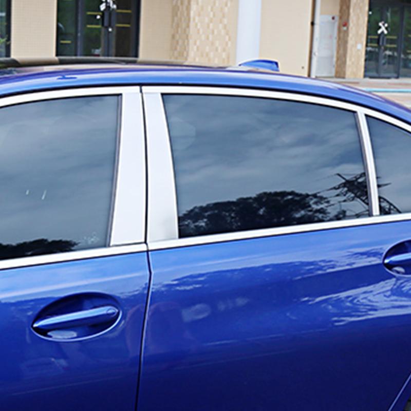 宝马三系车窗饰条改黑,宝马新3系改装前杠贴膜教学