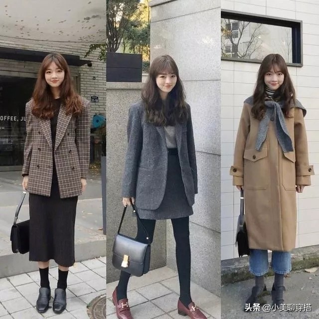 来自韩国的小个子博主，她的chic风穿搭，保暖又时尚，值得借鉴