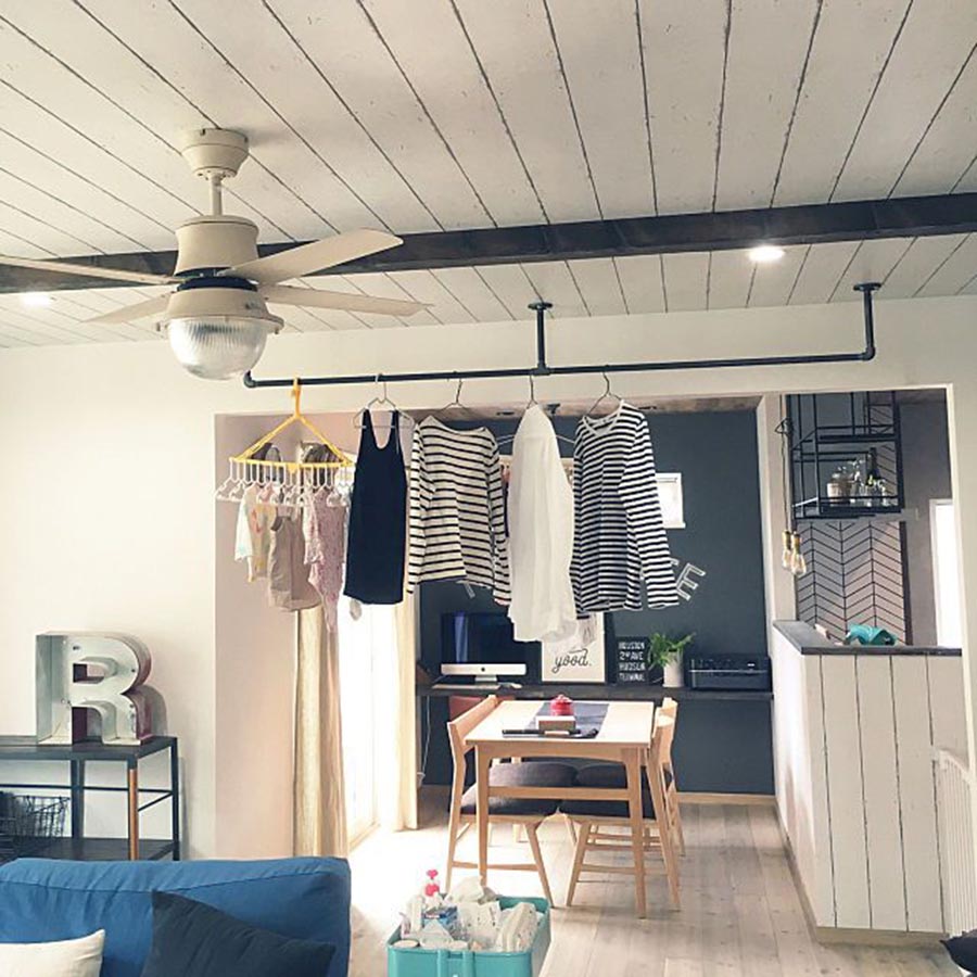 公开！日本主妇室内晾衣的独门技巧，没阳台一样晾百件，真佩服