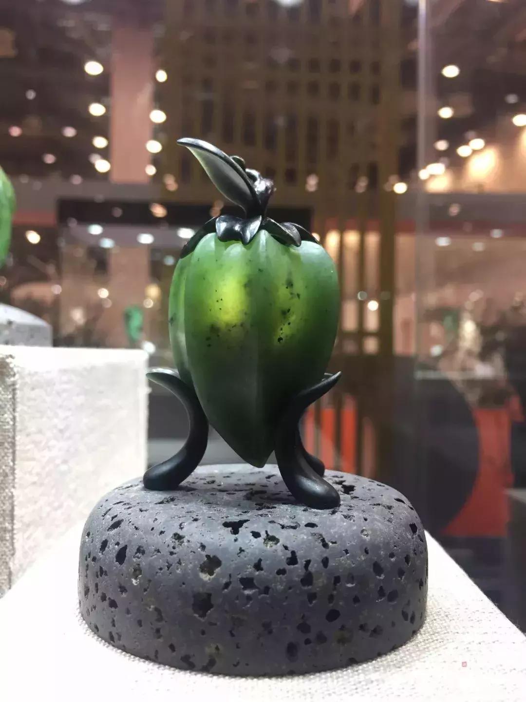 十三届子冈杯玉雕,子冈杯玉雕作品展现场