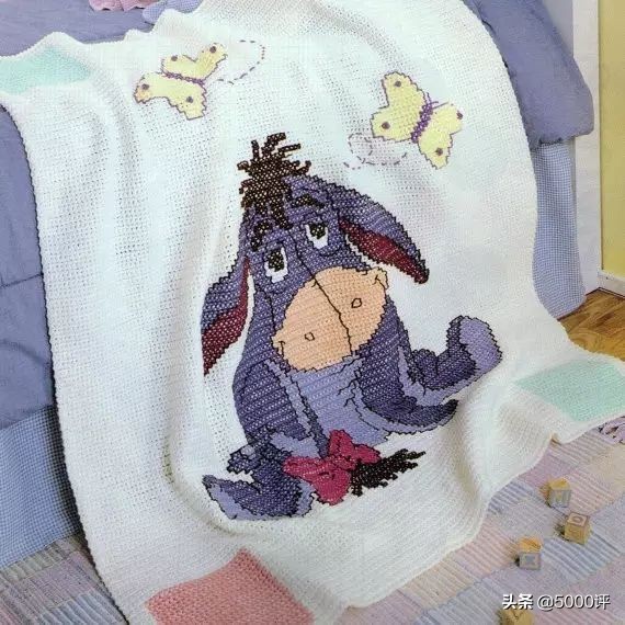 编织宝宝毯教程,编织漂亮婴儿卡通毯子