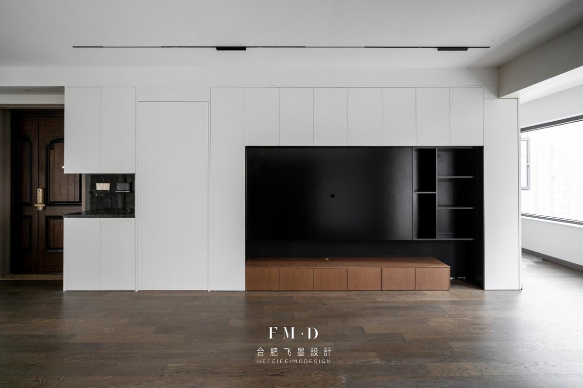 客厅砖砌书桌工作台,客厅墙太大做个书桌