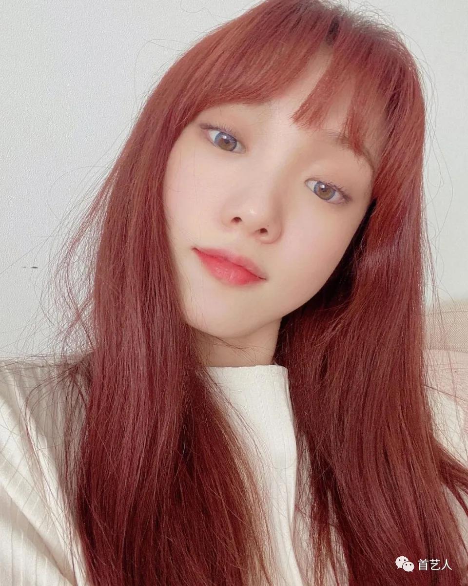 车厘子红棕色发色,发色红棕色系