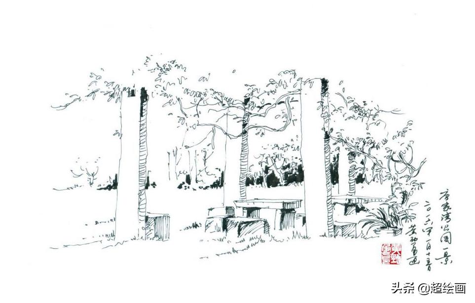 十大顶级钢笔画速写,钢笔速写100幅图片