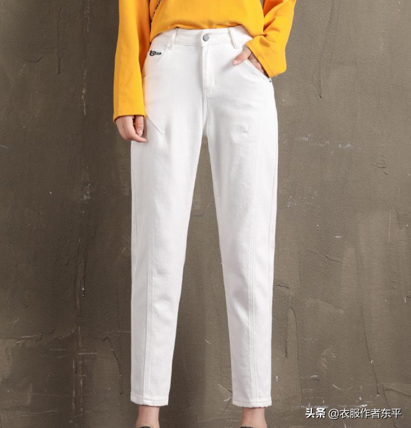 宽松大码牛仔裤裁剪,直筒裤牛仔裤的裁剪