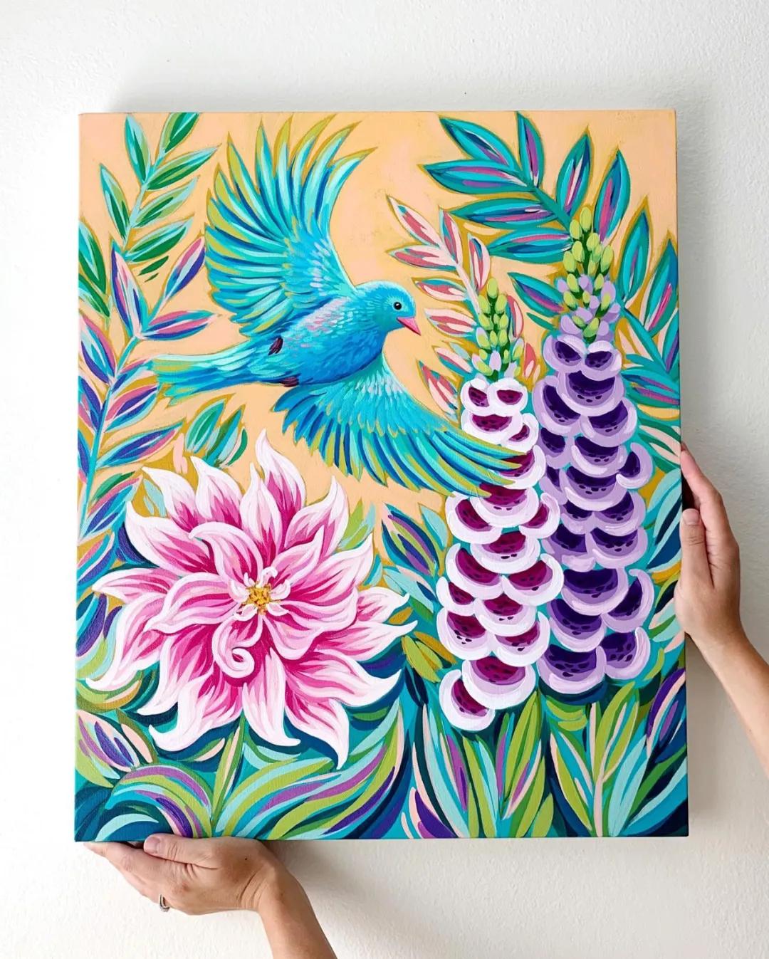 美术创意画幼儿丙烯平涂画,丙烯平涂的正确方法图解