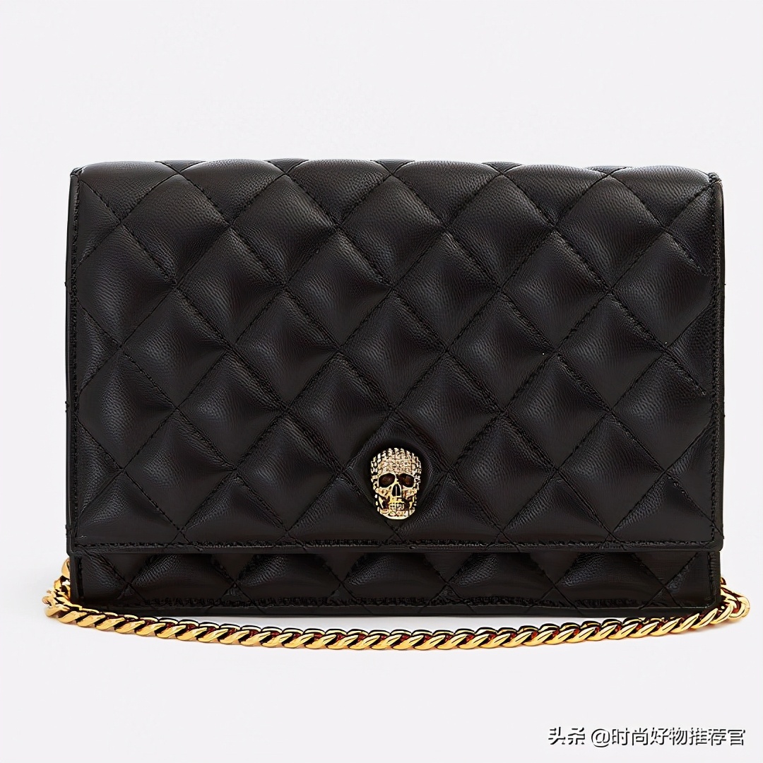 麦昆粉色包包,麦昆女包骷髅