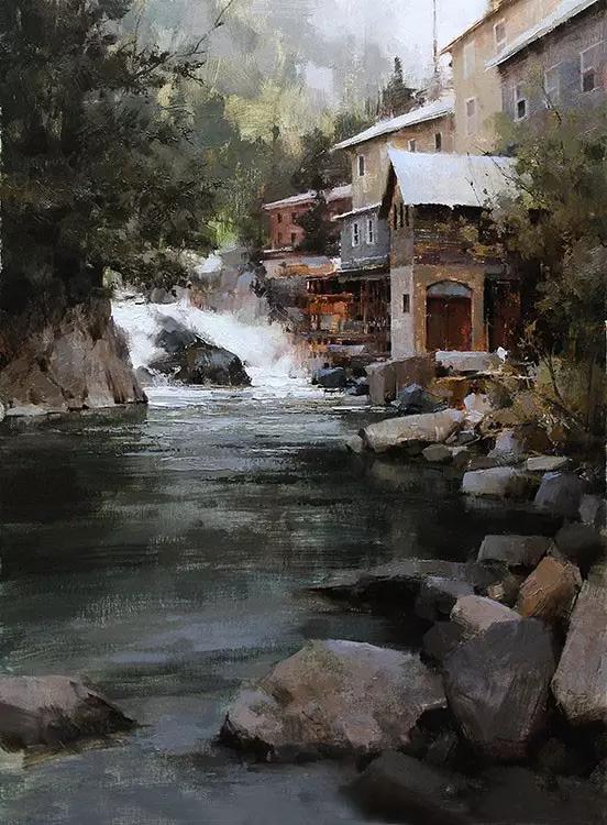 俄罗斯画家的油画艺术美到极致,中俄风景油画作品