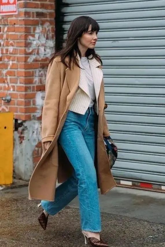 驼色大衣多种风格穿搭攻略,驼色大衣的高级感穿搭示范